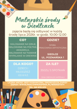 MALARSKIE ŚRODY- lipiec 2026